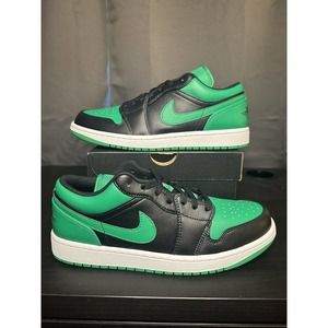 New Air Jordan 1 Low “Black Lucky Green” (553558-065) Men’s Size 10! Ship Fast1
